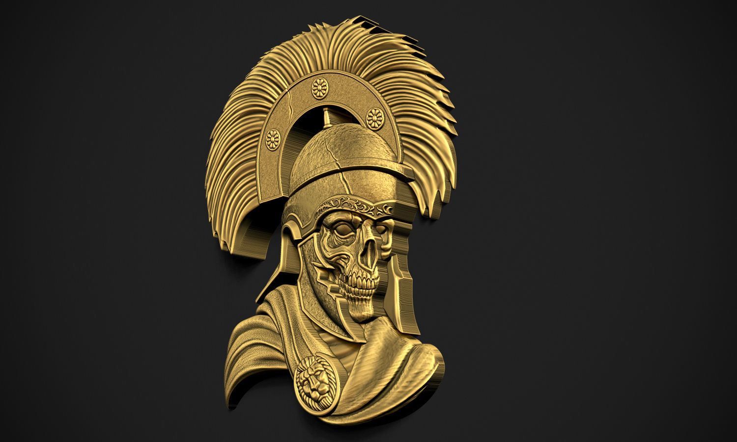 Centurion Undead Relief 3D print model_7