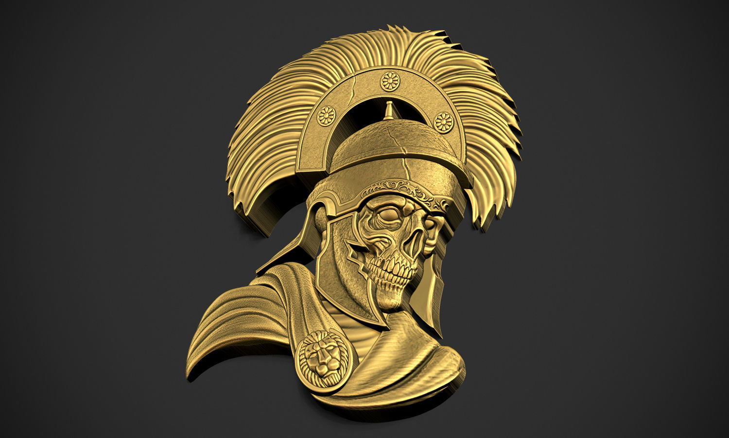 Centurion Undead Relief 3D print model_5