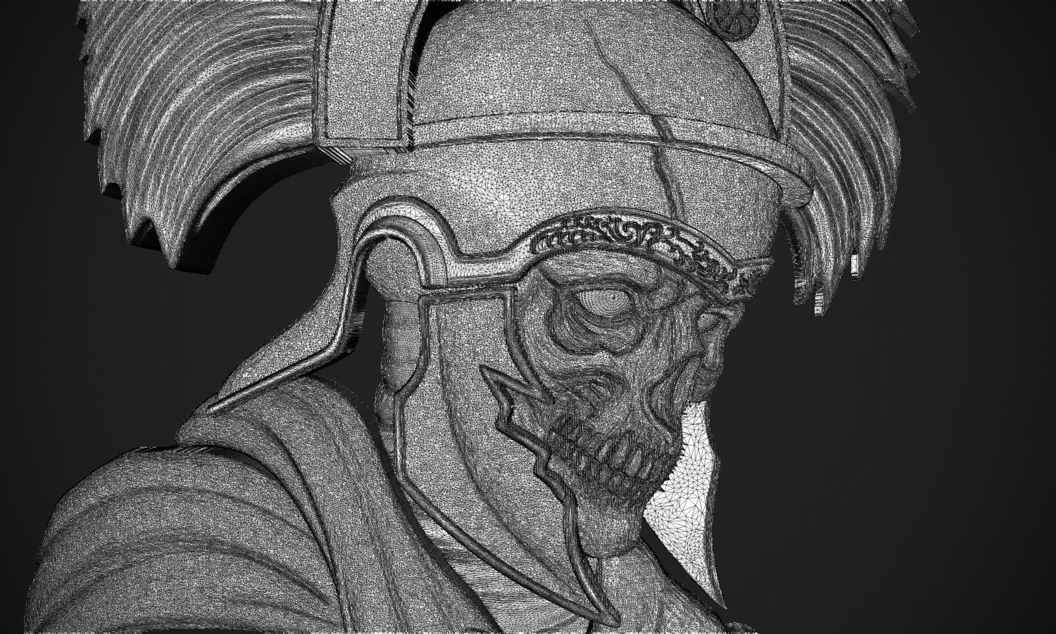 Centurion Undead Relief 3D print model_9