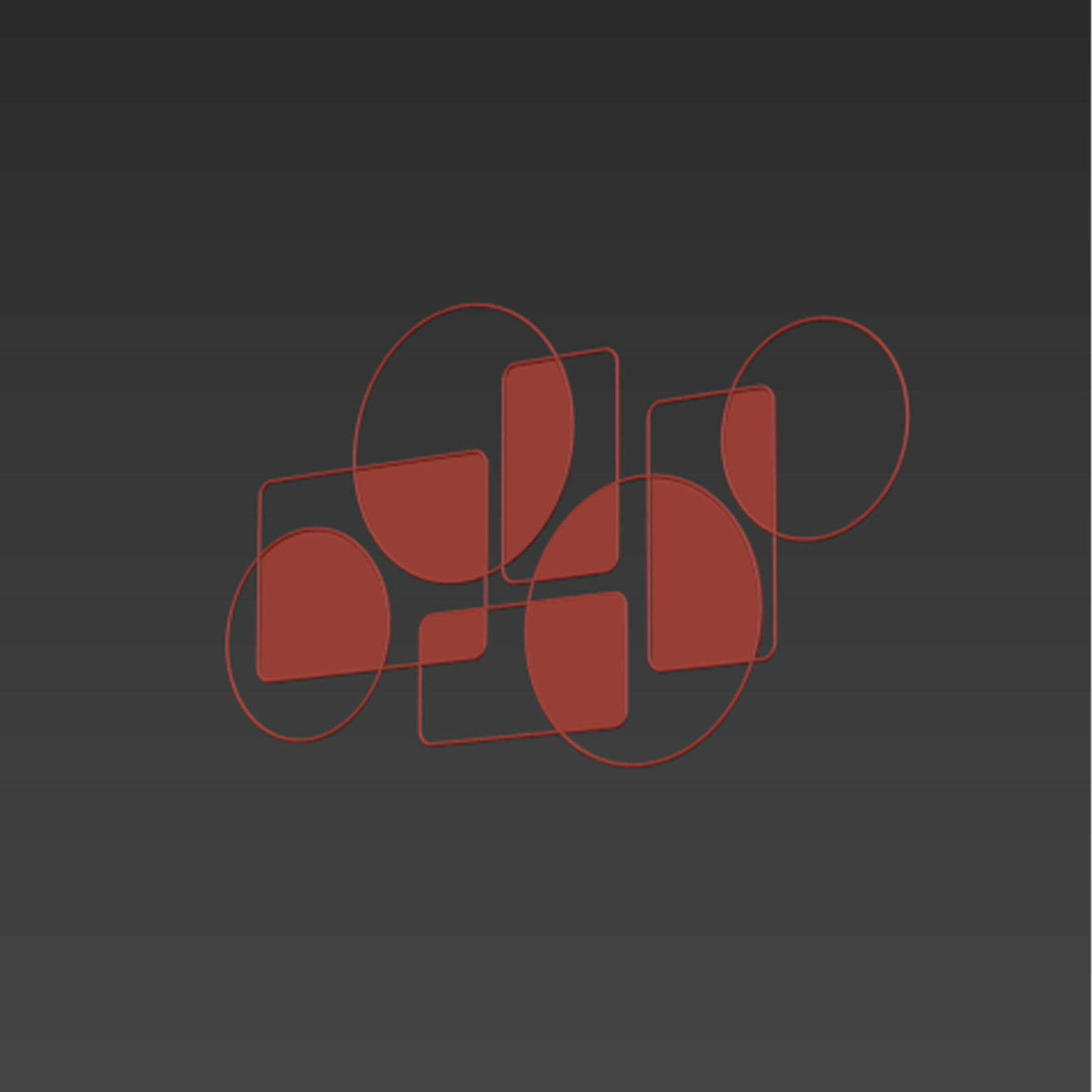 Metallic Shapes Wall Decor by Wayfair 3D model_6