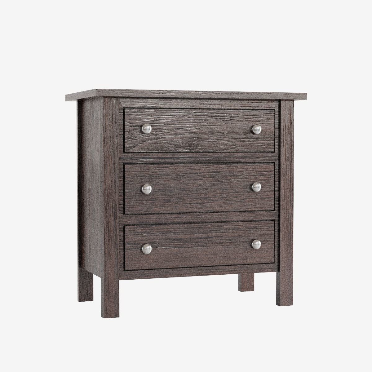 Chest of Drawers Low-poly 3D model_2