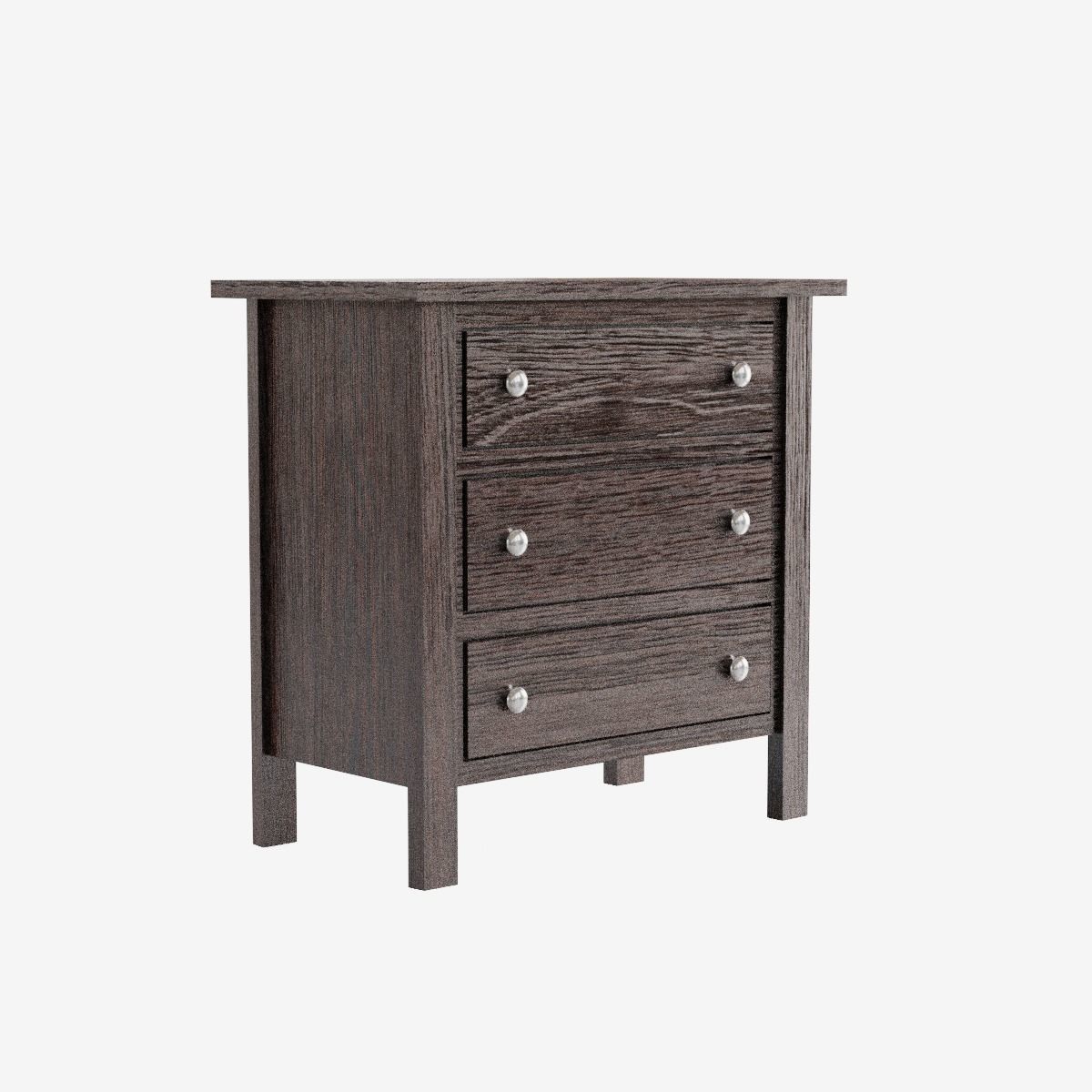 Chest of Drawers Low-poly 3D model_7