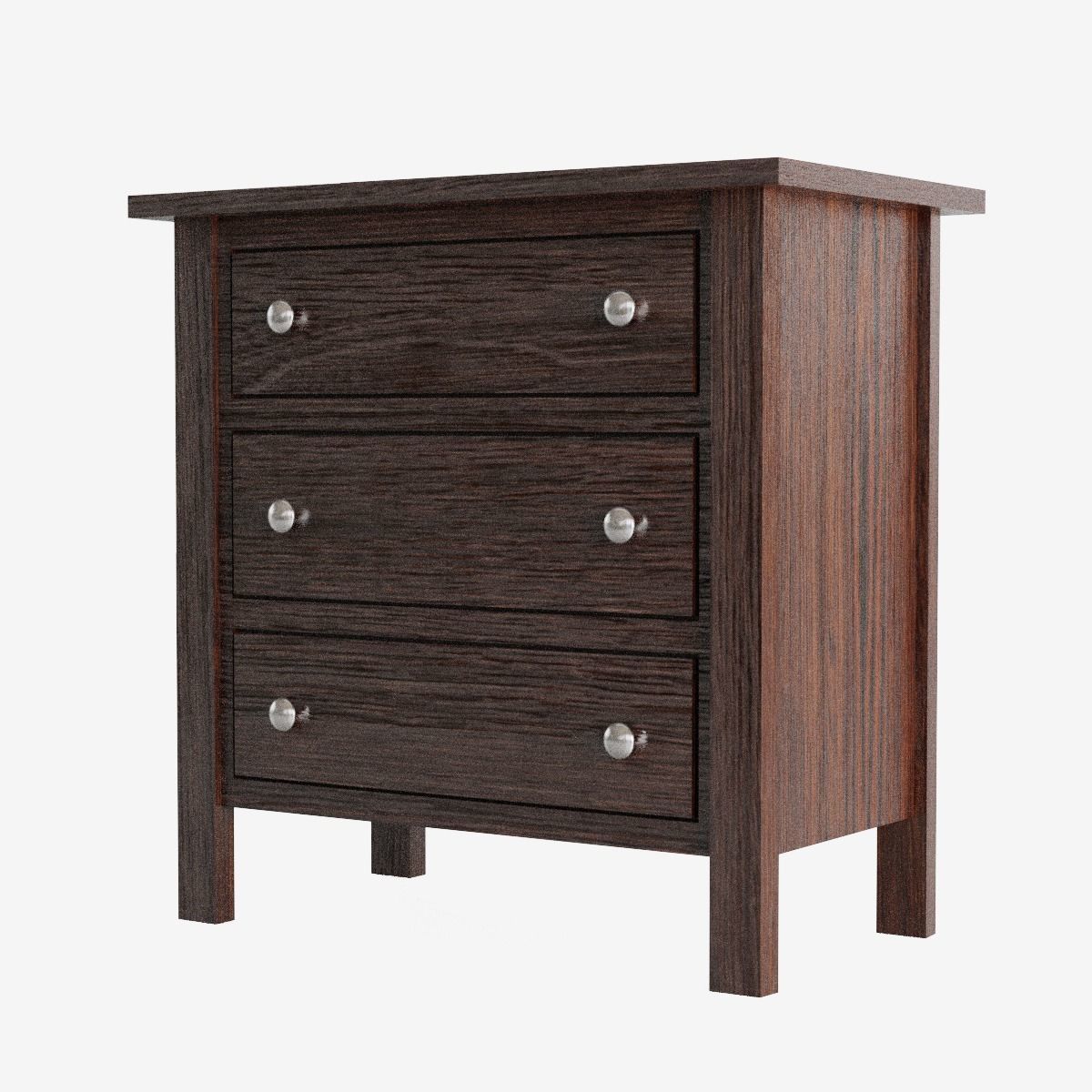 Chest of Drawers Low-poly 3D model_4
