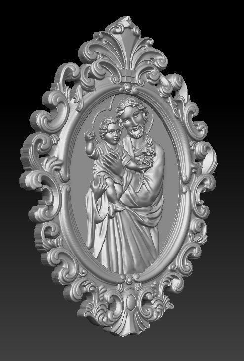 Saint Joseph 3D model_2