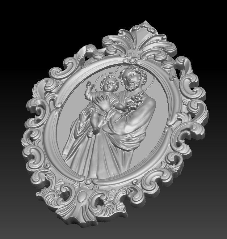 Saint Joseph 3D model_4
