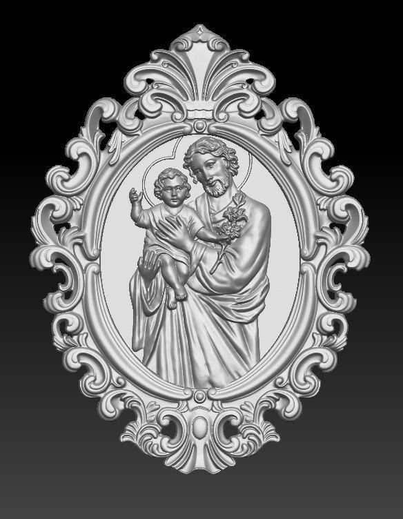 Saint Joseph 3D model_1