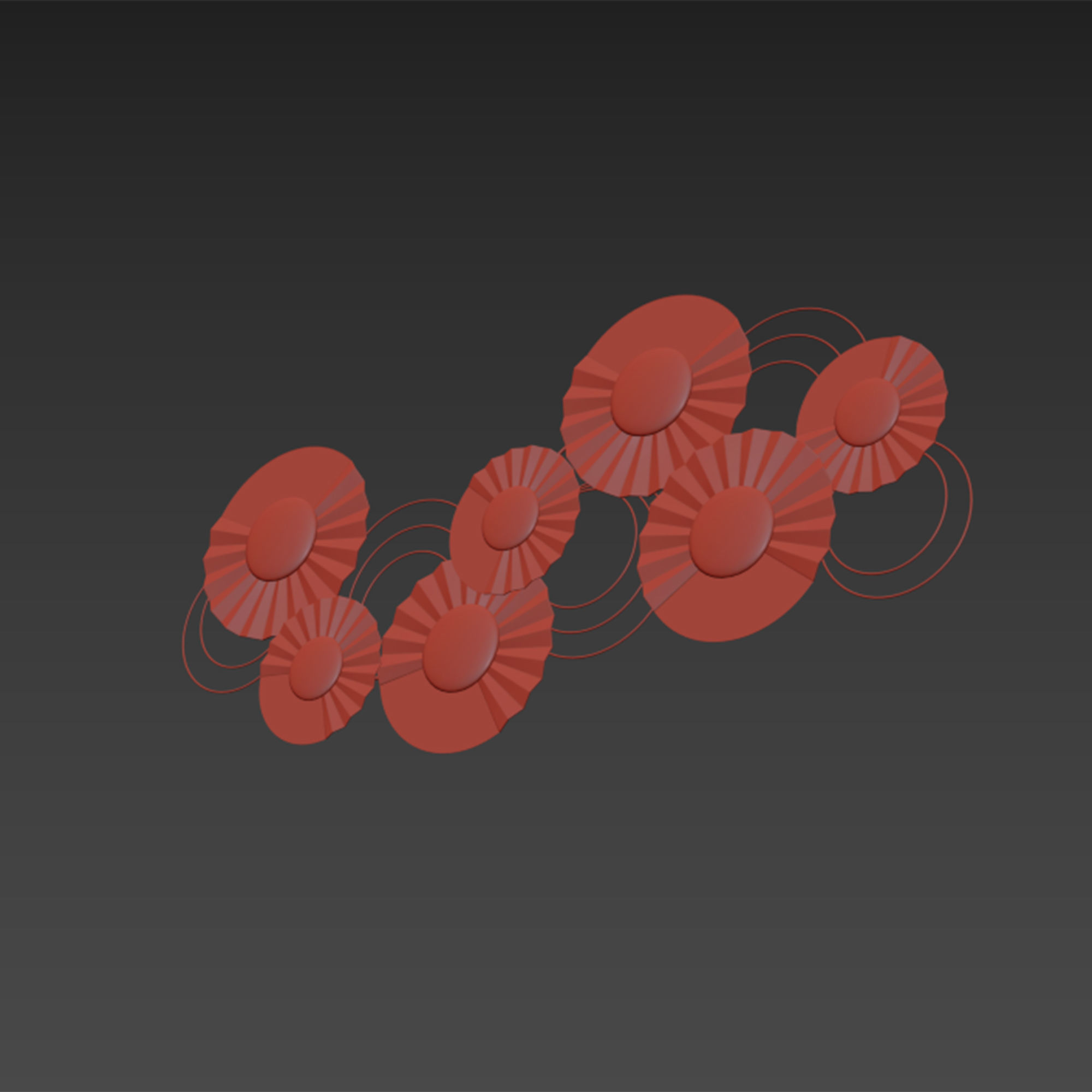 Dakota fields Wall Decor 3D model_6