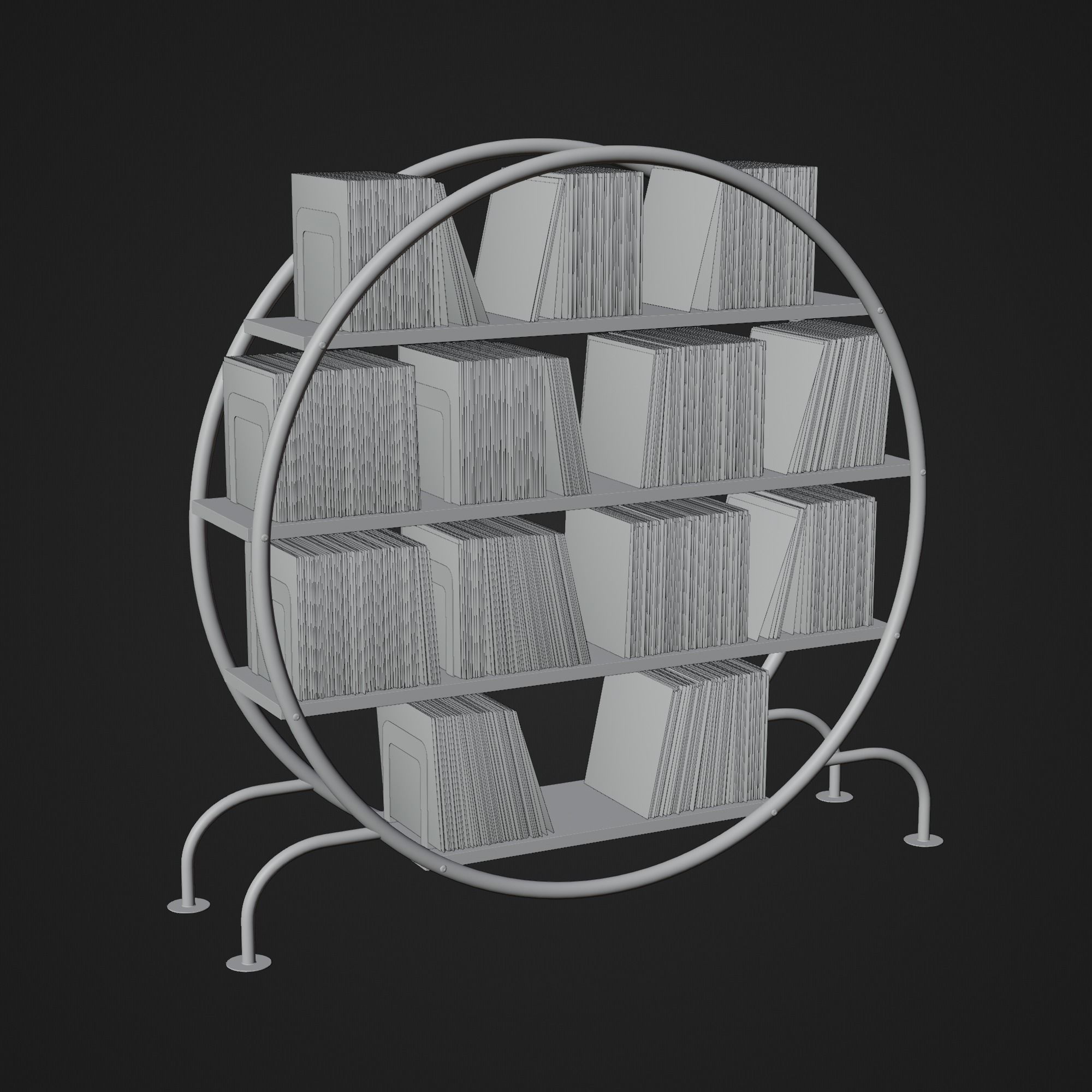 Vinyl Storage No53 3D model_15