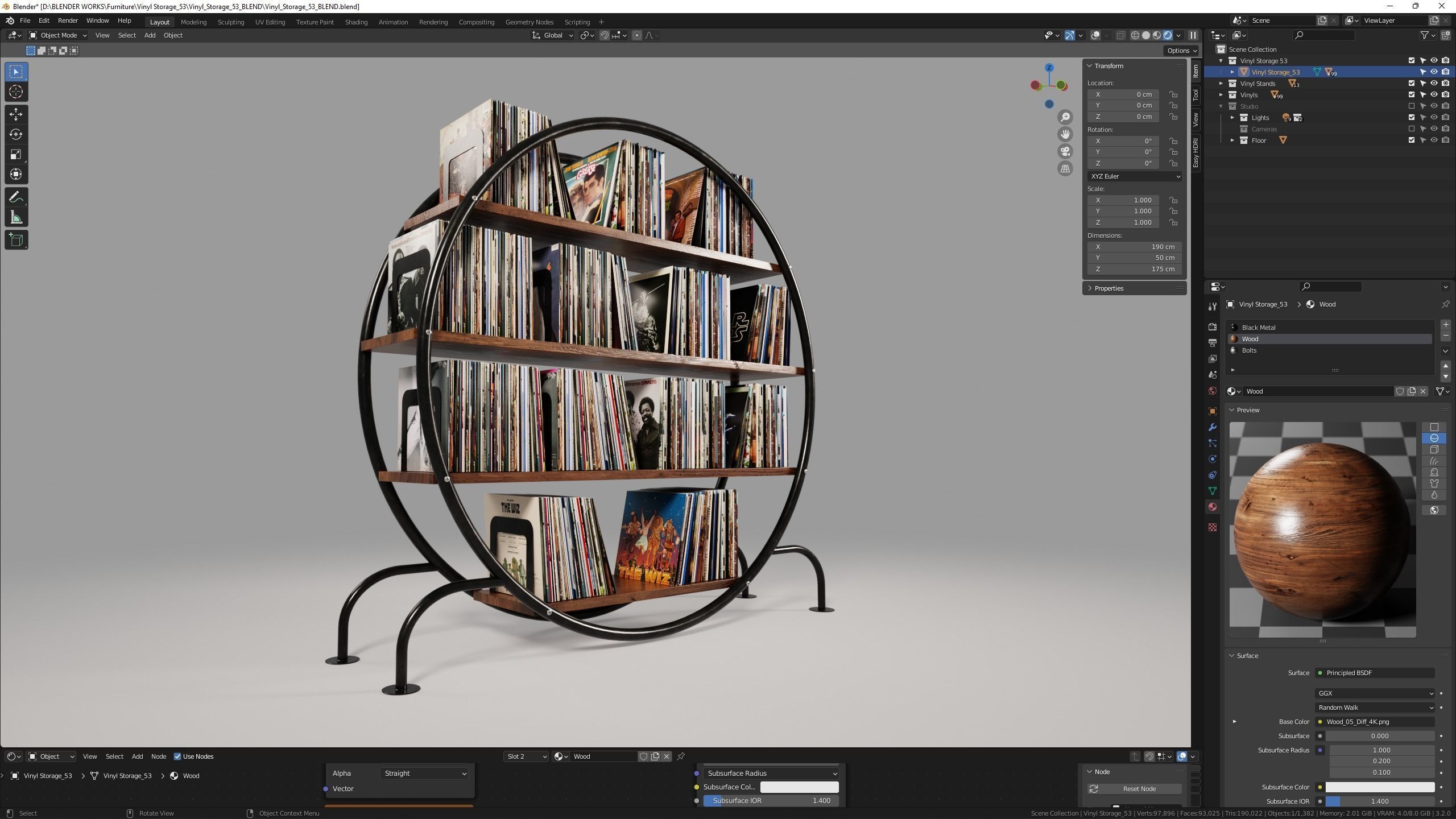 Vinyl Storage No53 3D model_12