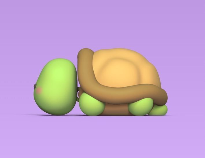 Flexi Turtle 3D print model_1
