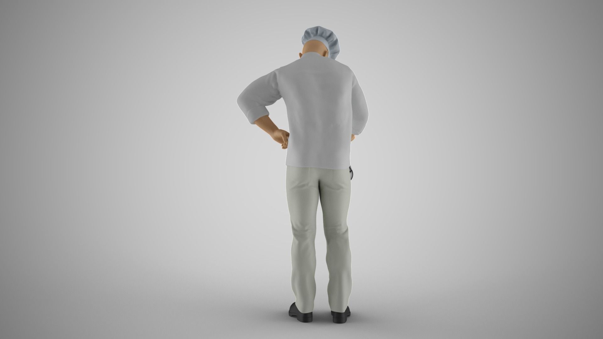 Cooking Man 3D print model_8