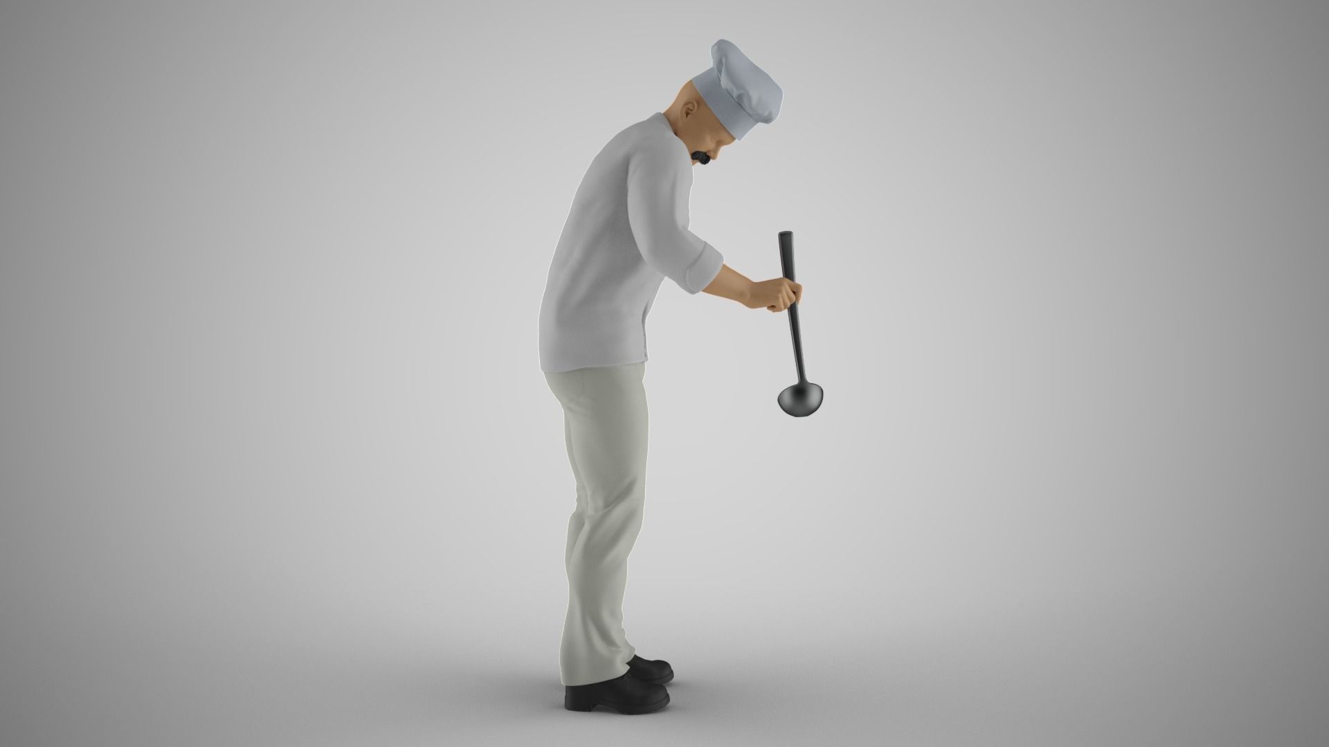 Cooking Man 3D print model_6