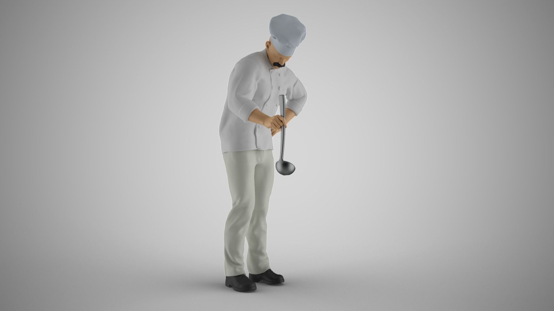 Cooking Man 3D print model_5