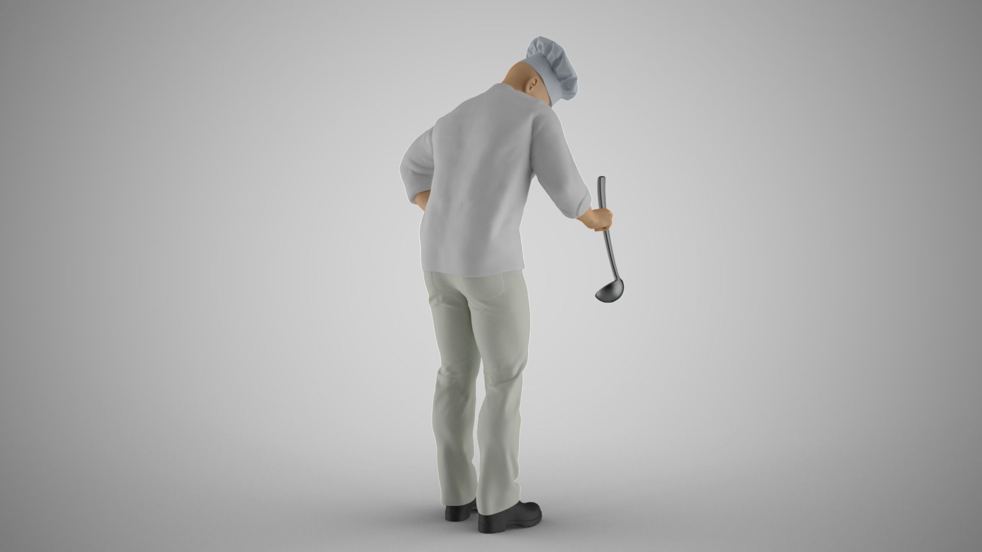 Cooking Man 3D print model_7