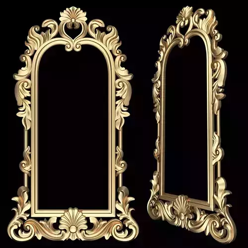 Classic Mirror 06 Low-poly 3D model