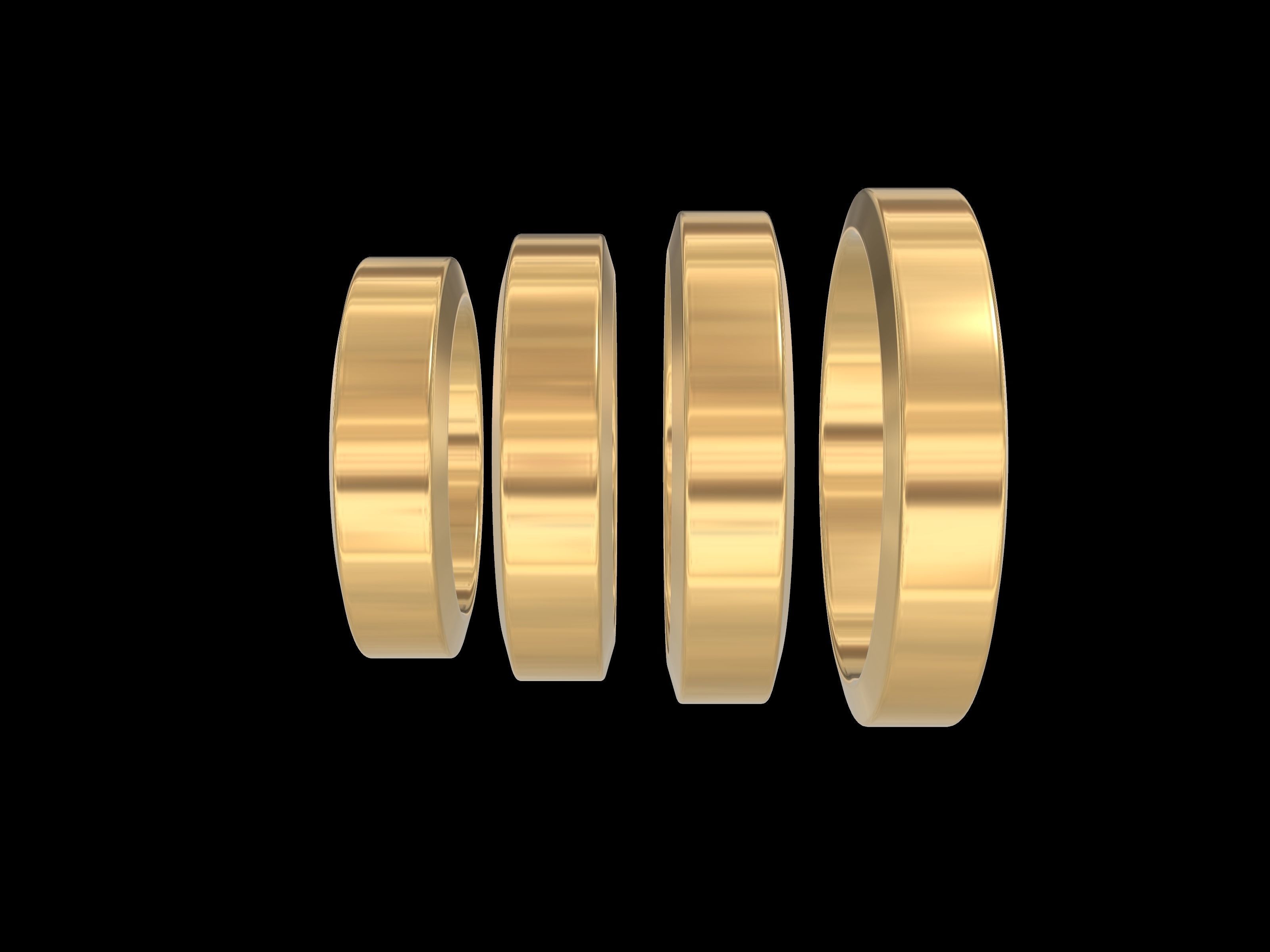 18 wedding band 9654 stl verified 3D print model_4