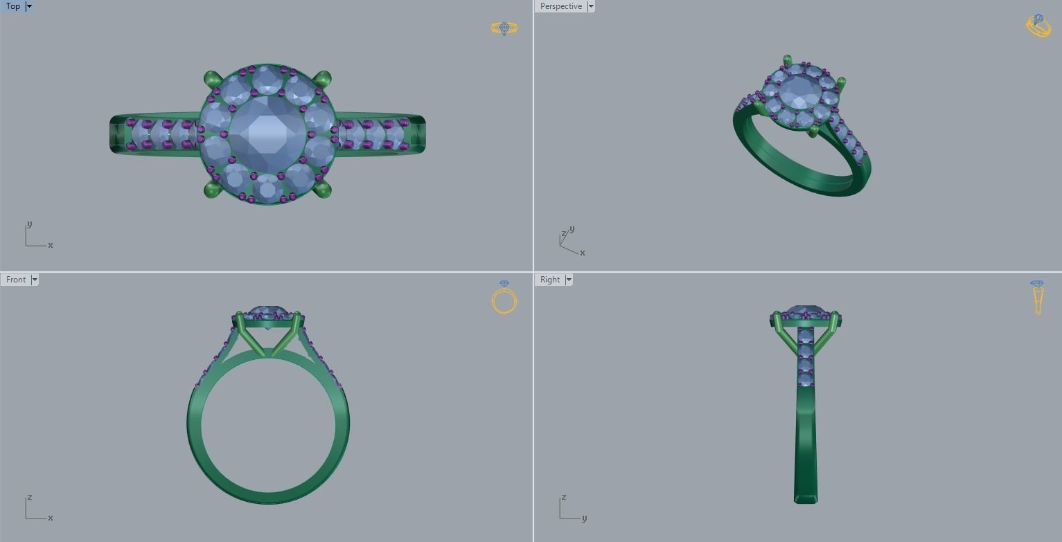 DIAMOND RING TO PRINT 3D print model_3