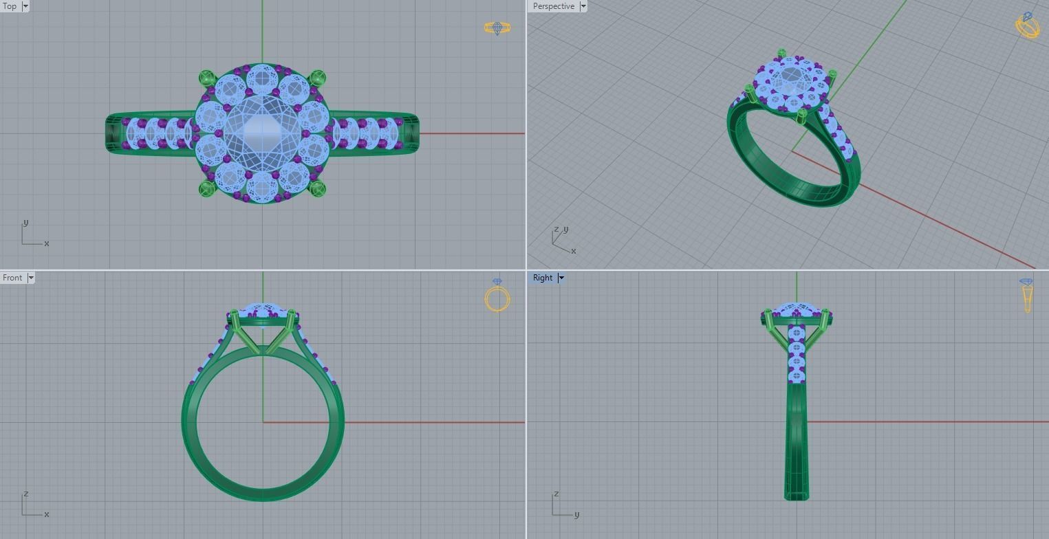 DIAMOND RING TO PRINT 3D print model_2