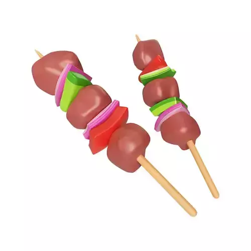 Cartoon Kebab Skewer