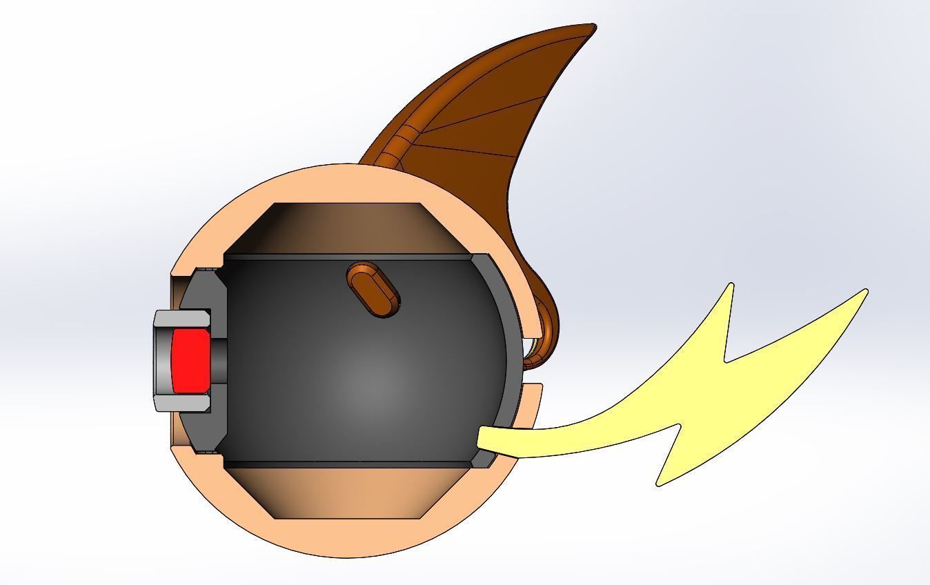 Raichu orb 3D print model_25
