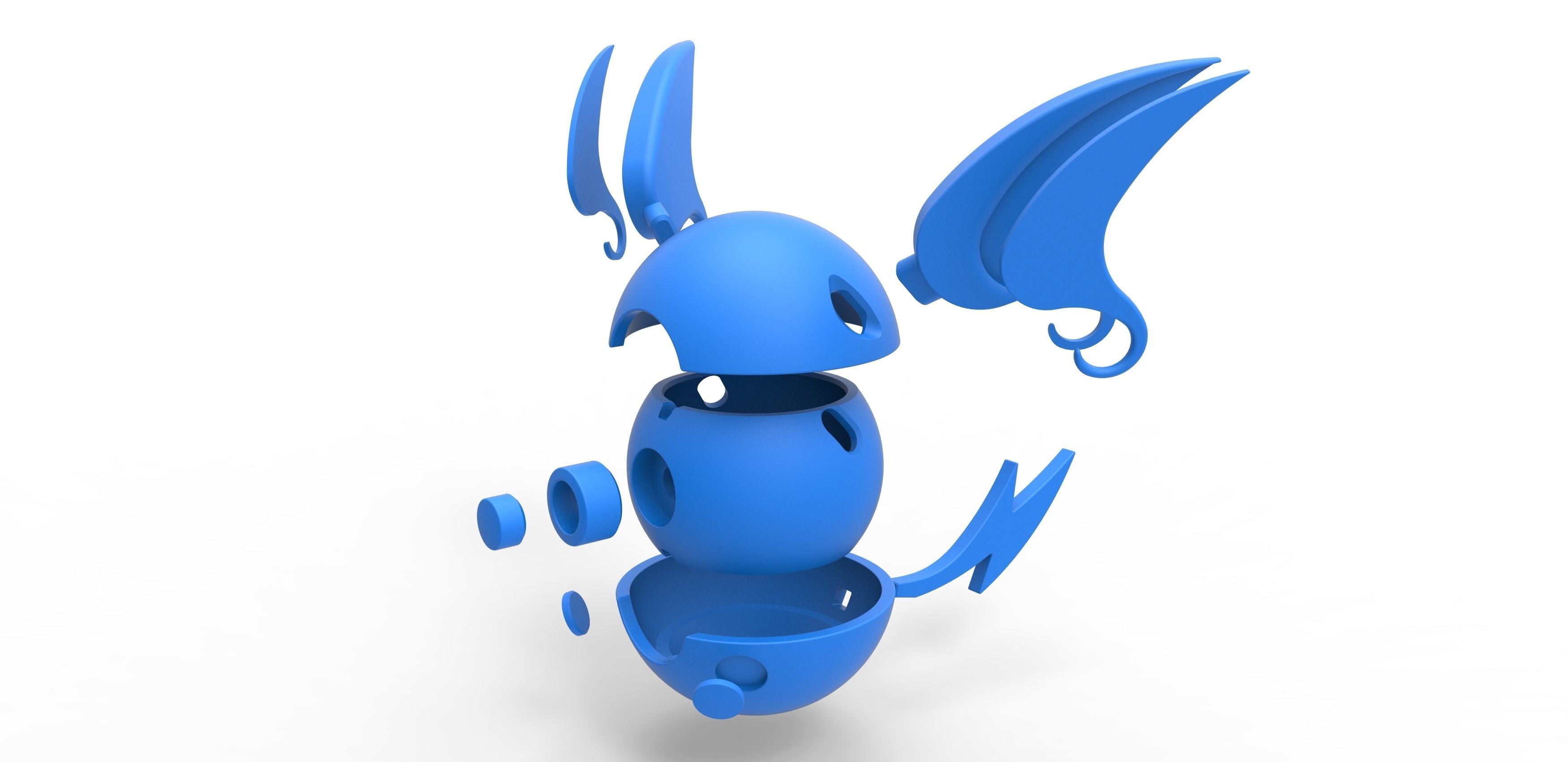 Raichu orb 3D print model_20