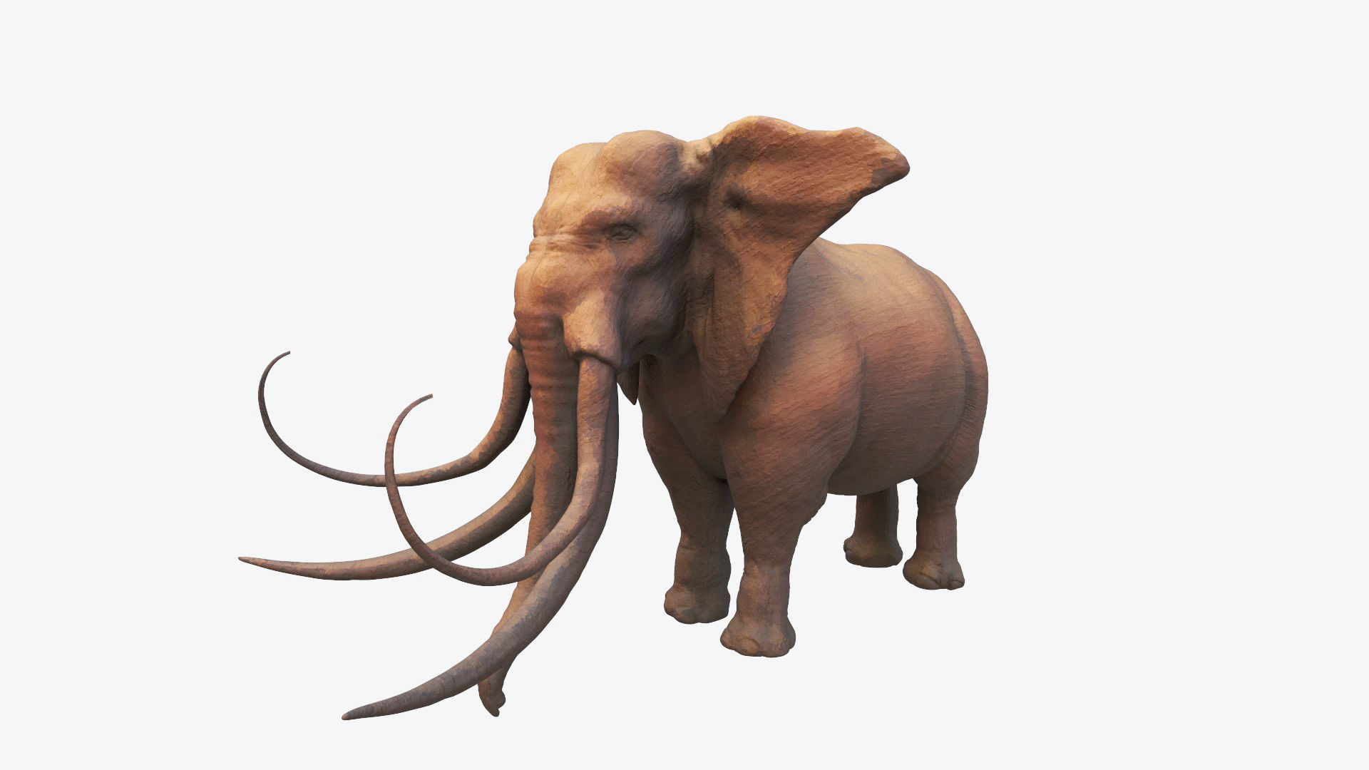 elephant mammoth creature 3d model 3D model_11