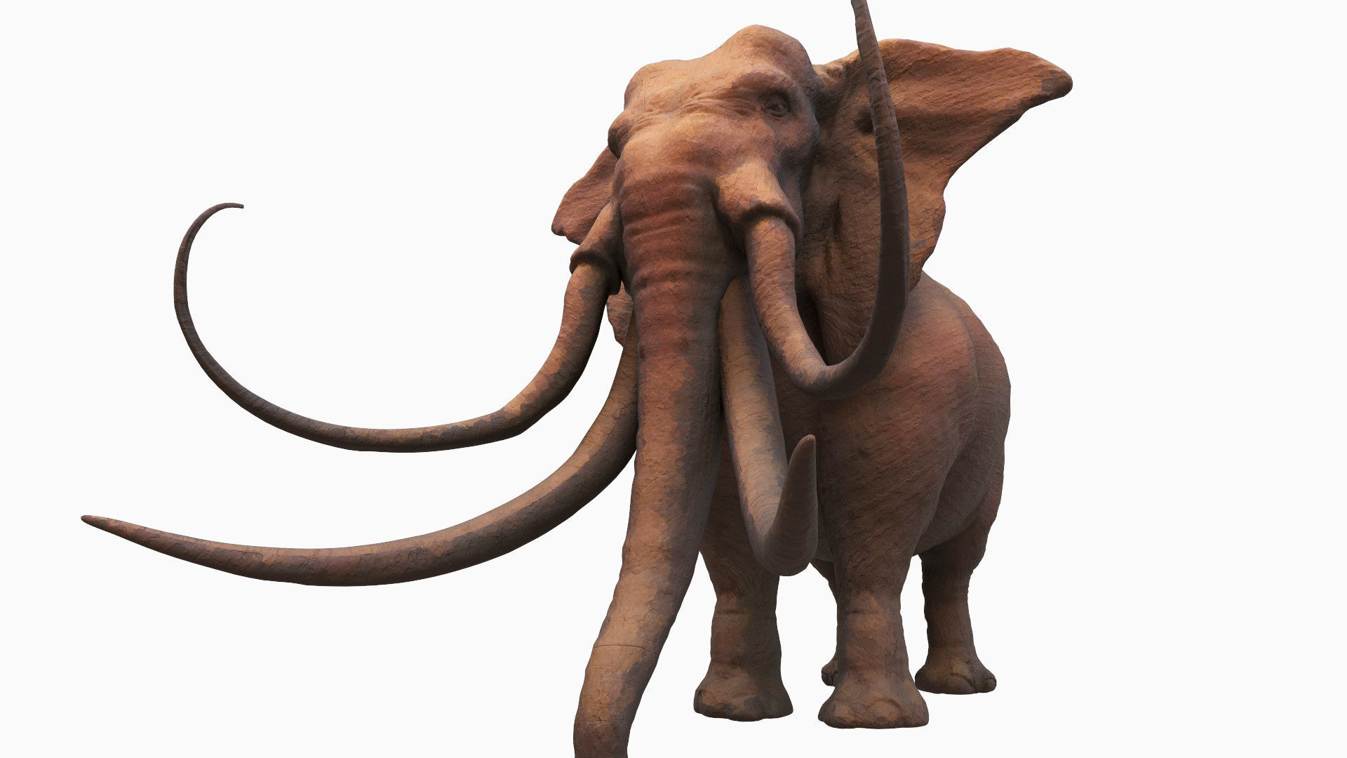 elephant mammoth creature 3d model 3D model_4