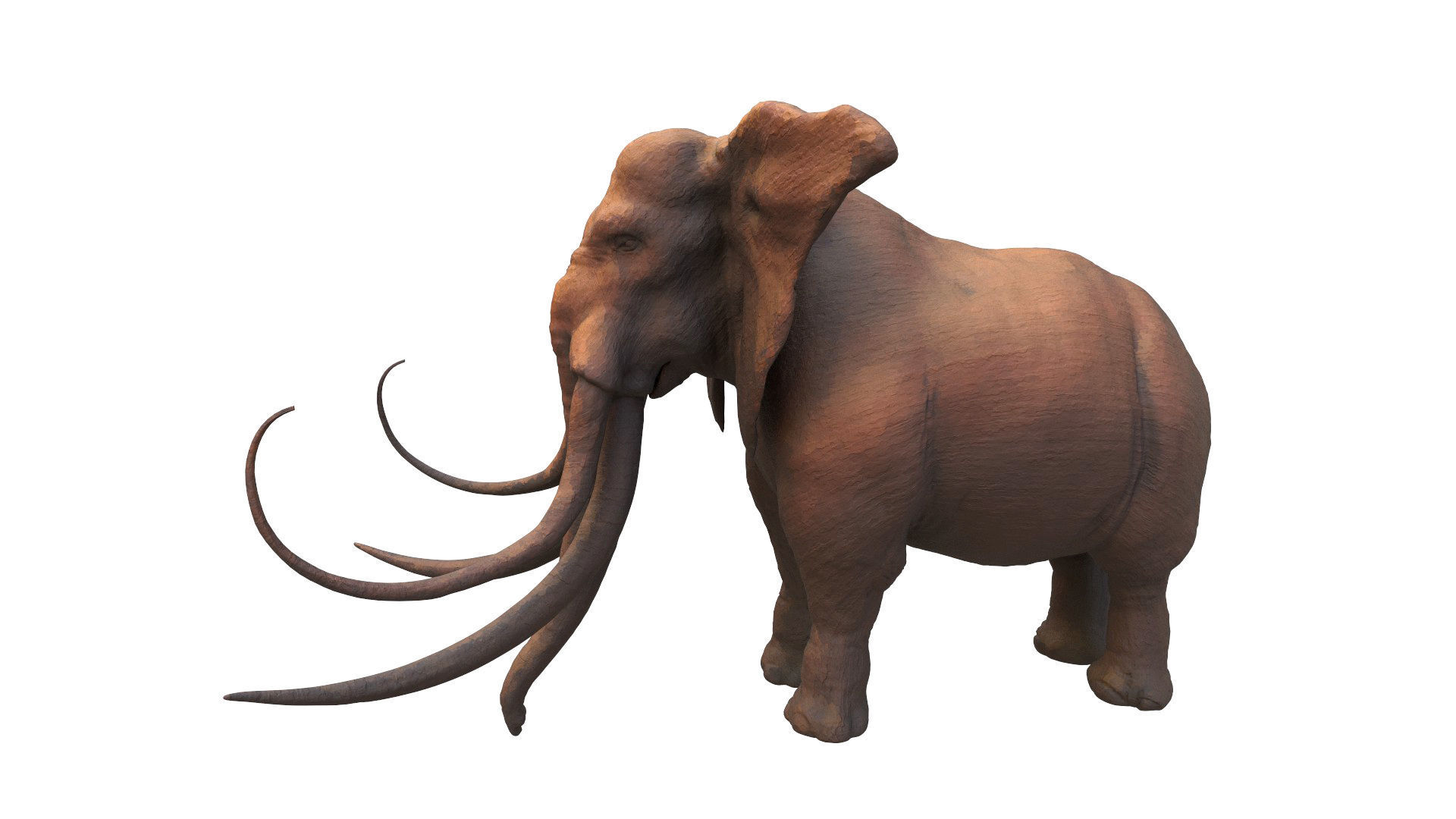 elephant mammoth creature 3d model 3D model_1