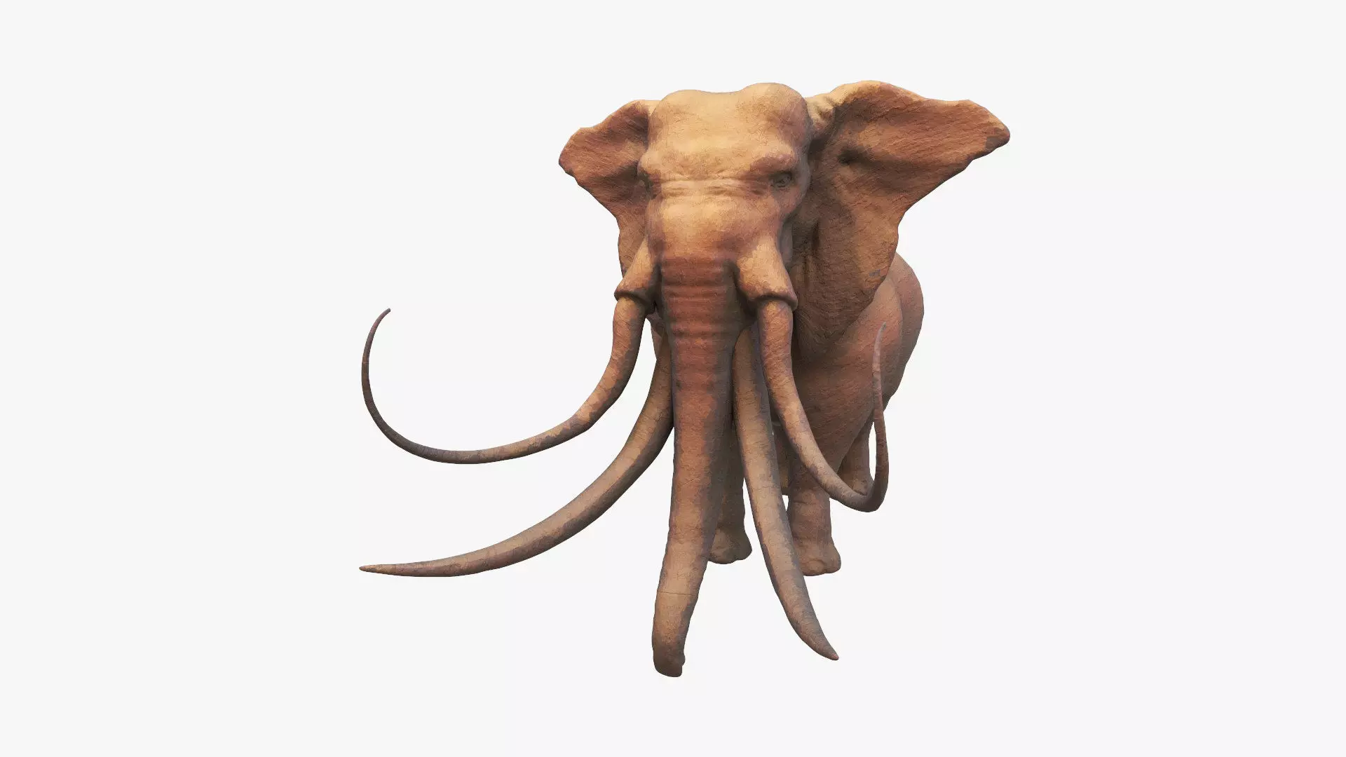 elephant mammoth creature 3d model 3D model_0