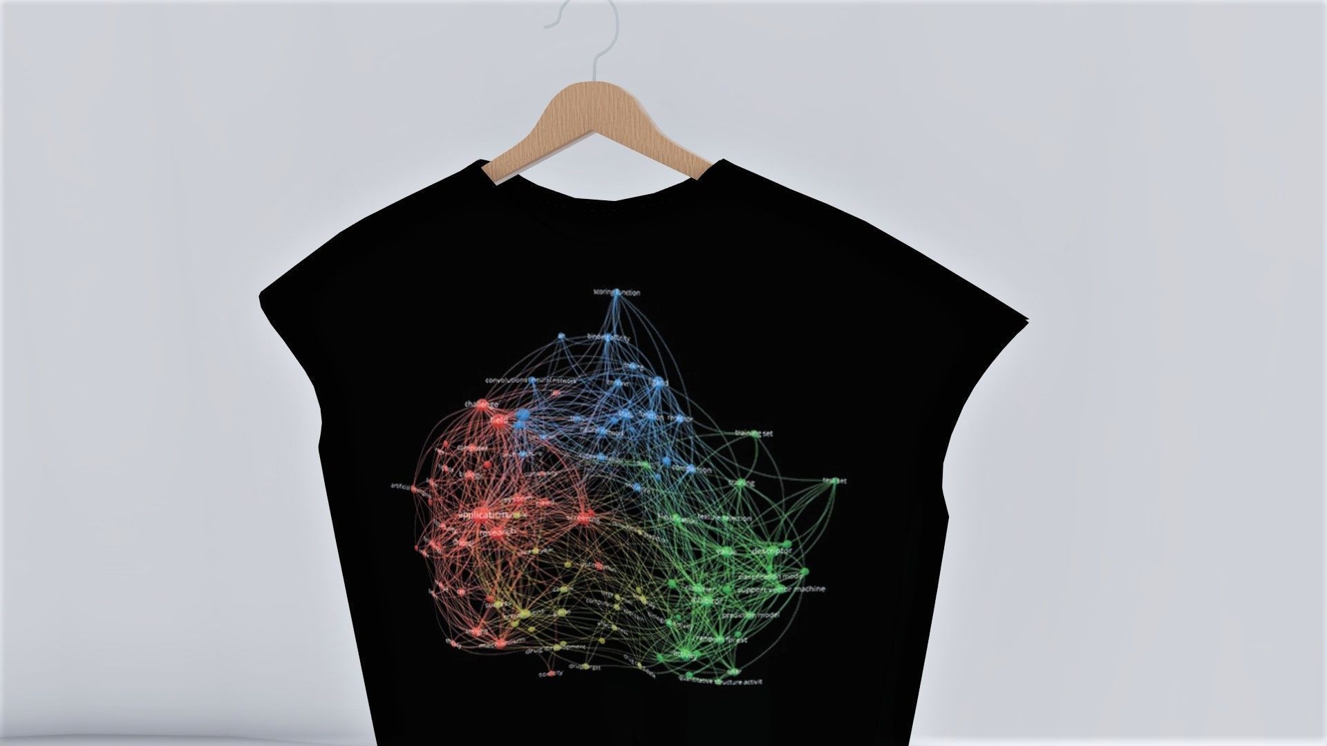 T Shirt constellation sleeveless t-shirt 3D model_5