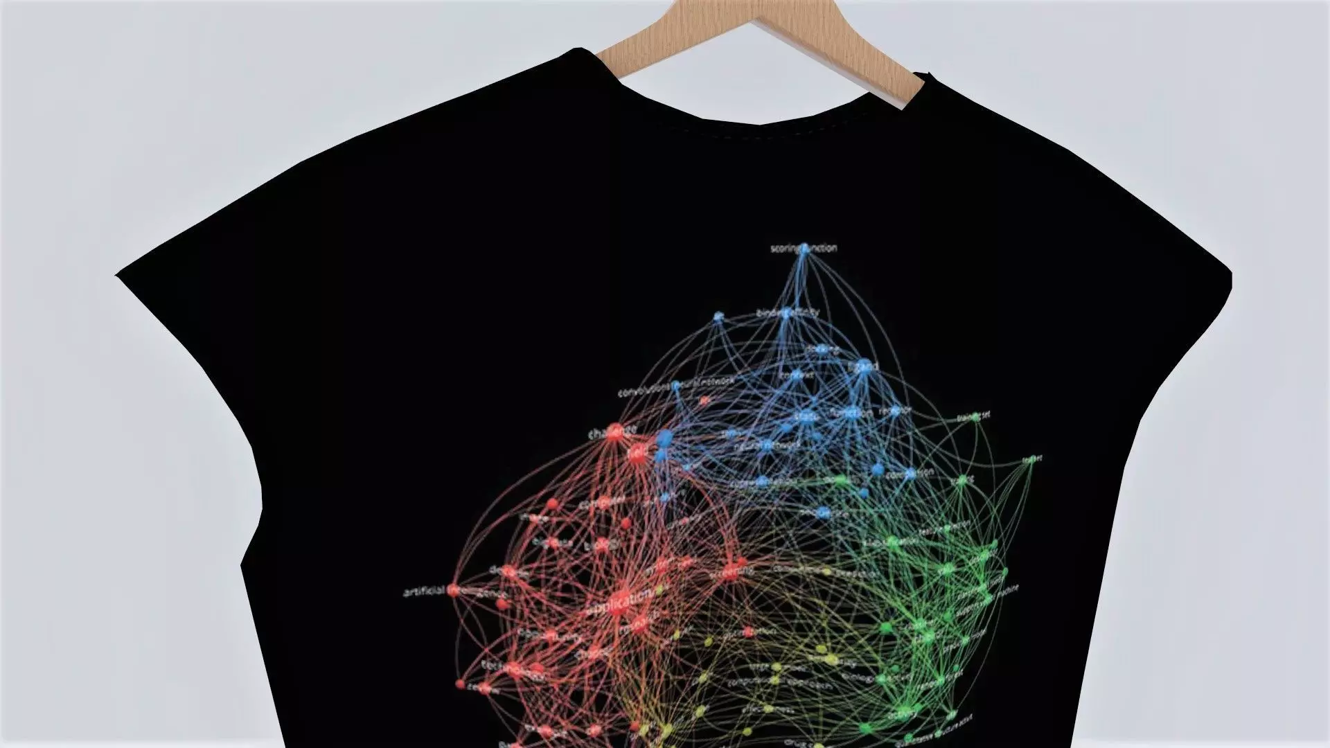 T Shirt constellation sleeveless t-shirt 3D model_0