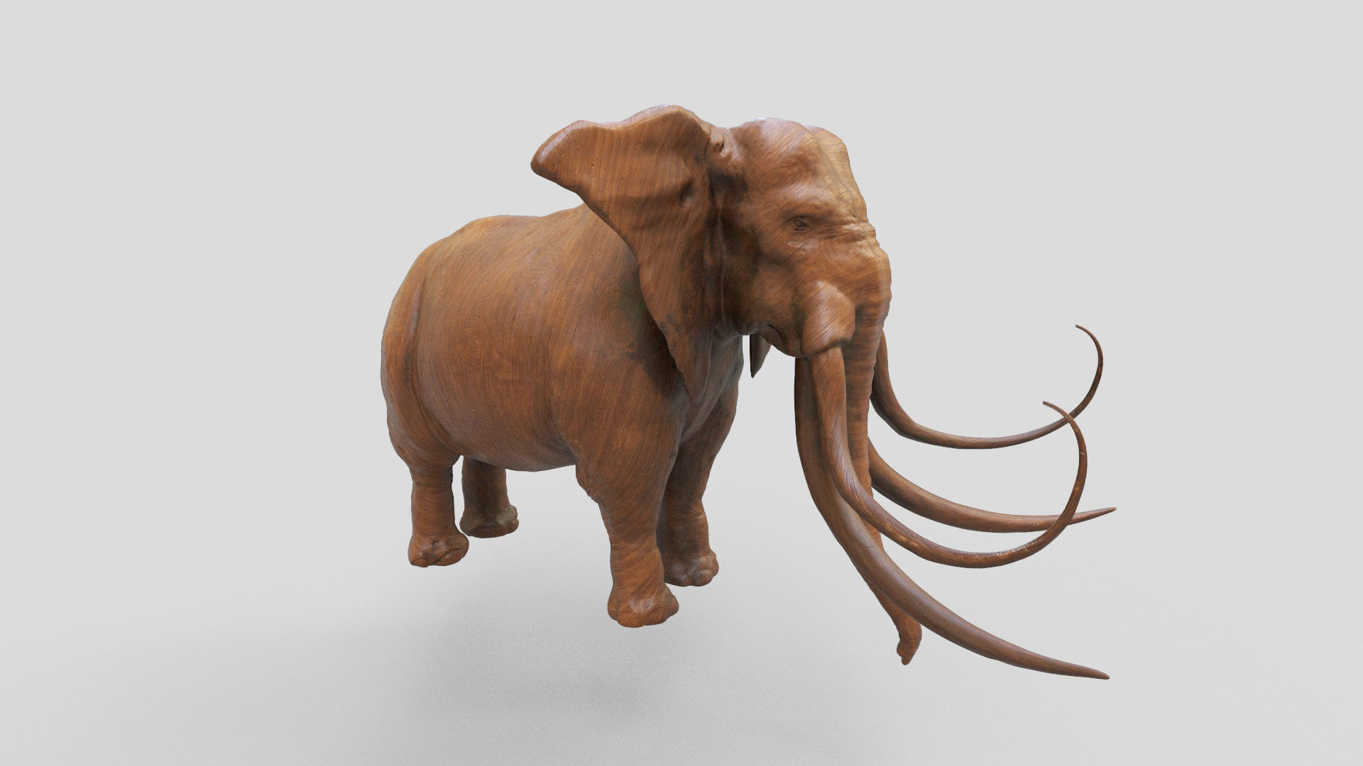 elephant mammoth creature  3D model_4