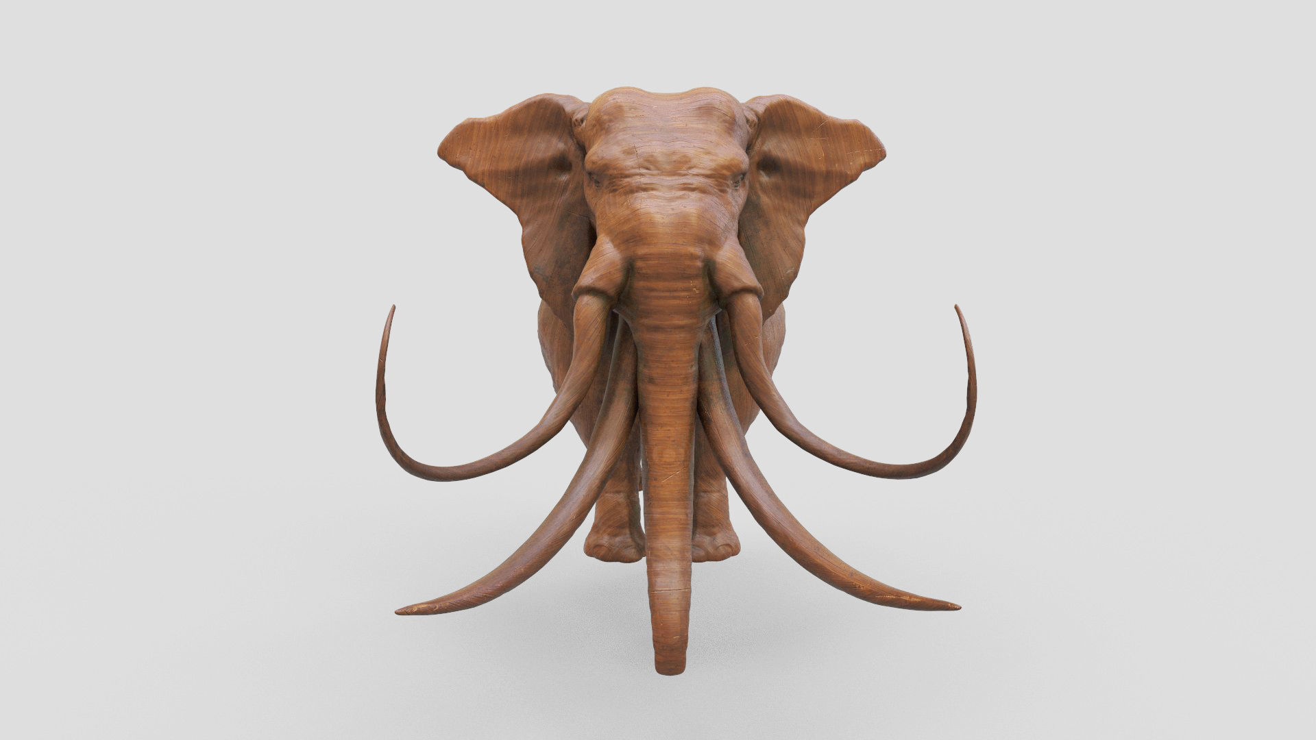 elephant mammoth creature  3D model_2