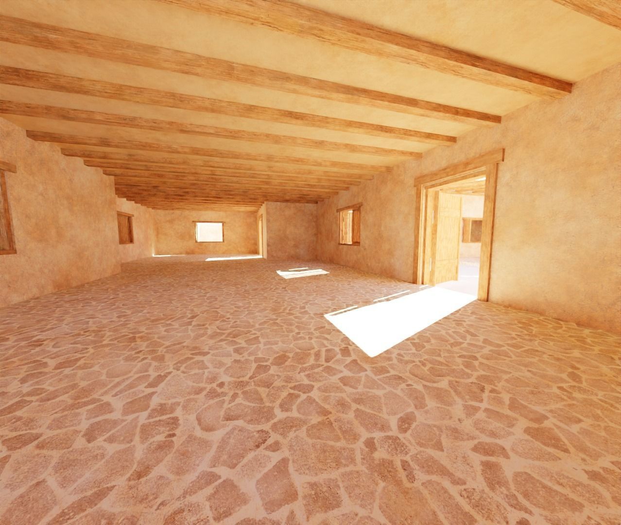 Ancient Desert House 7 3D model_6