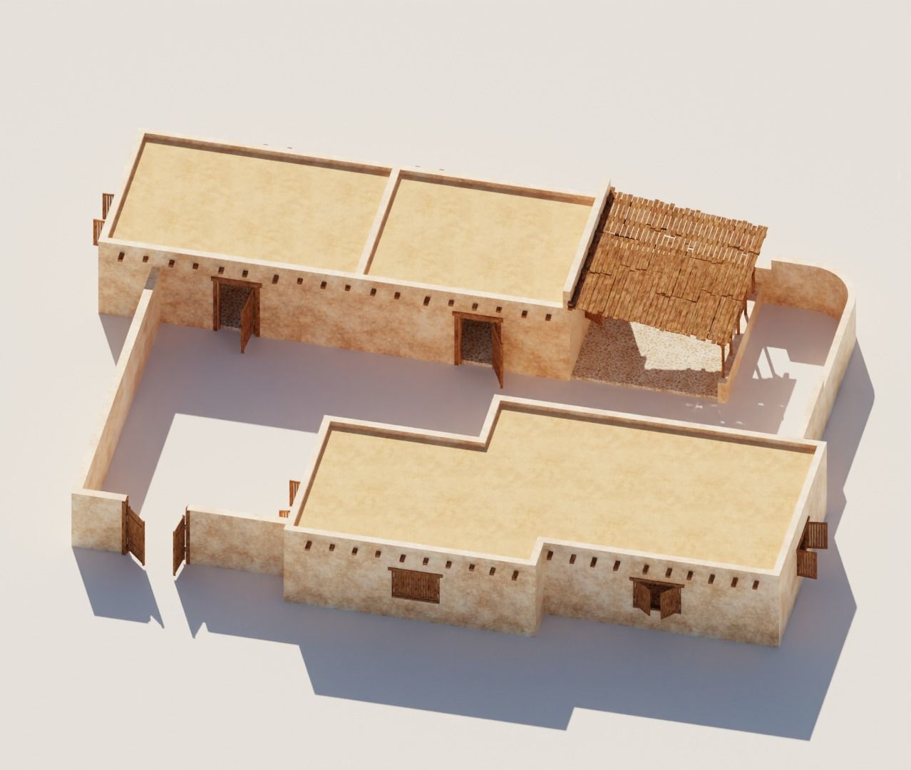 Ancient Desert House 7 3D model_4
