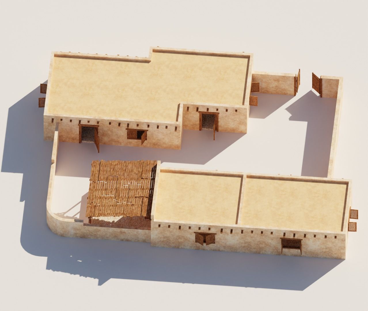 Ancient Desert House 7 3D model_2