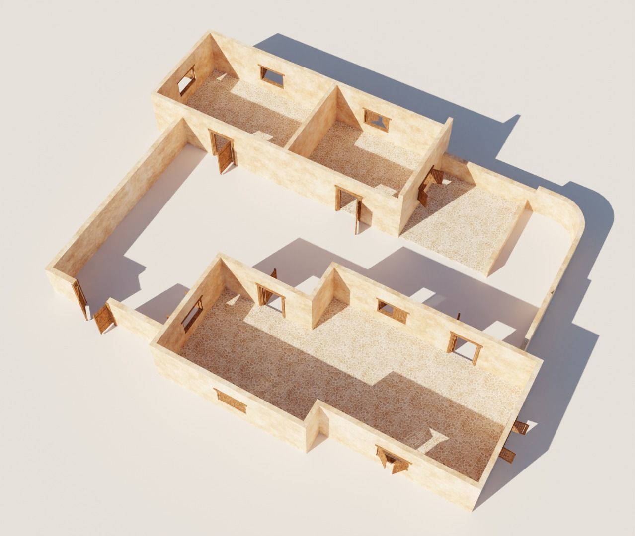 Ancient Desert House 7 3D model_5