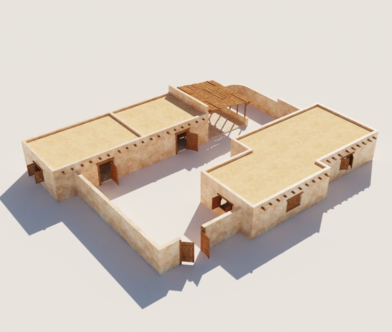 Ancient Desert House 7 3D model_3