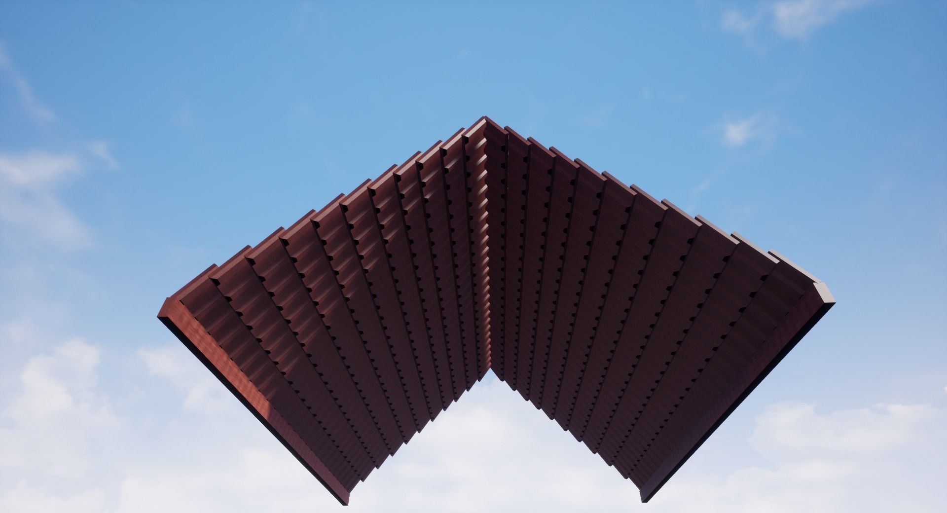 brick roof Free low-poly 3D model_2