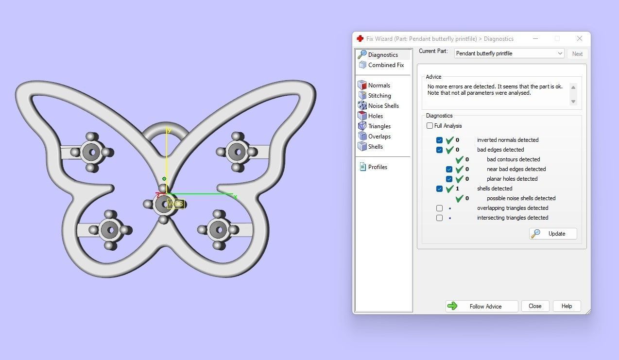 Pendant 16 Butterfly 3D print model_13