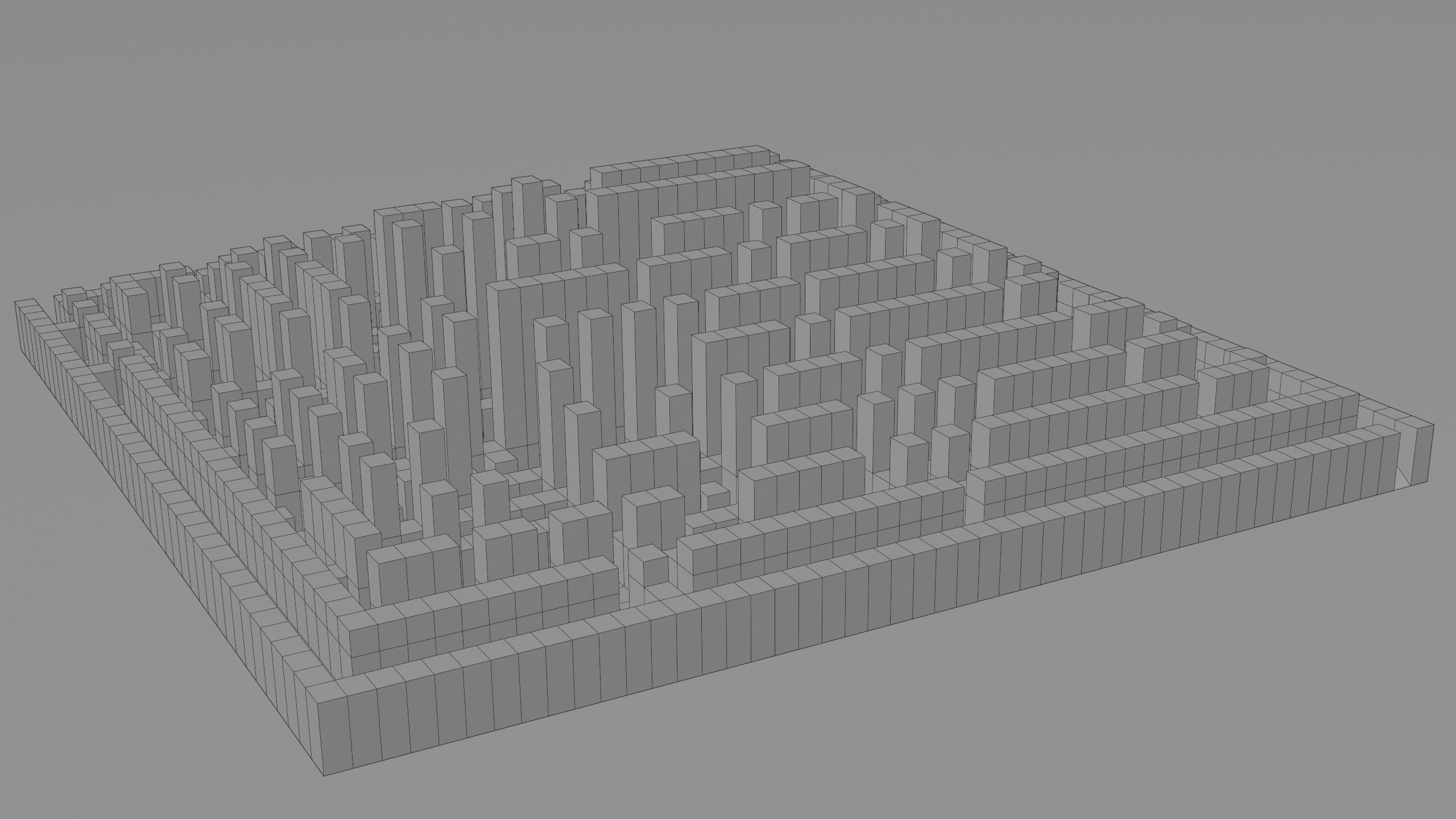 Pyramid Maze Low Poly Low-poly 3D model_9