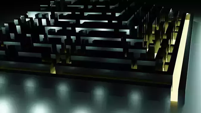 Pyramid Maze Low Poly Low-poly 3D model Pyramid Maze Low Poly Low-poly 3D model