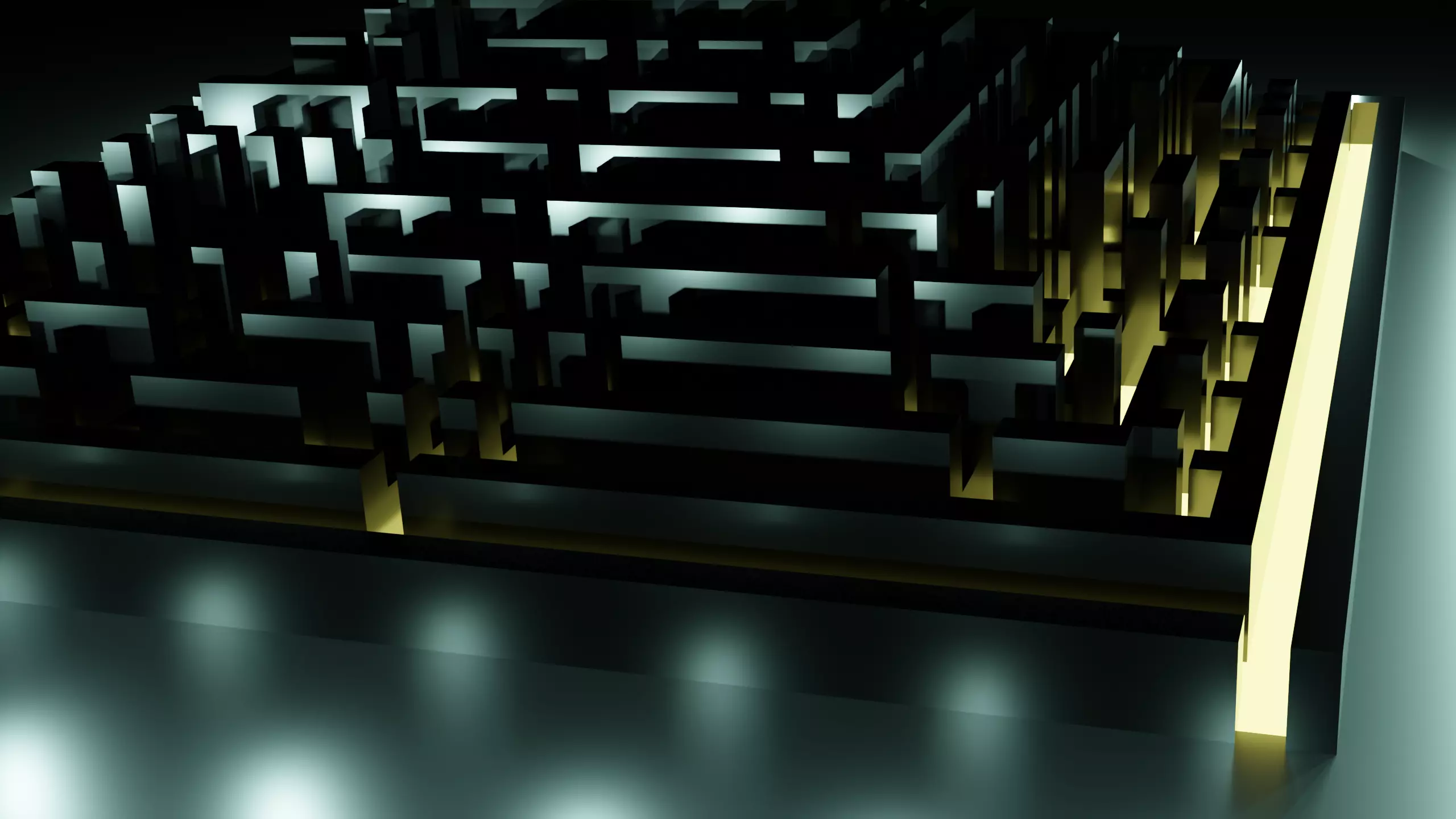 Pyramid Maze Low Poly Low-poly 3D model_0