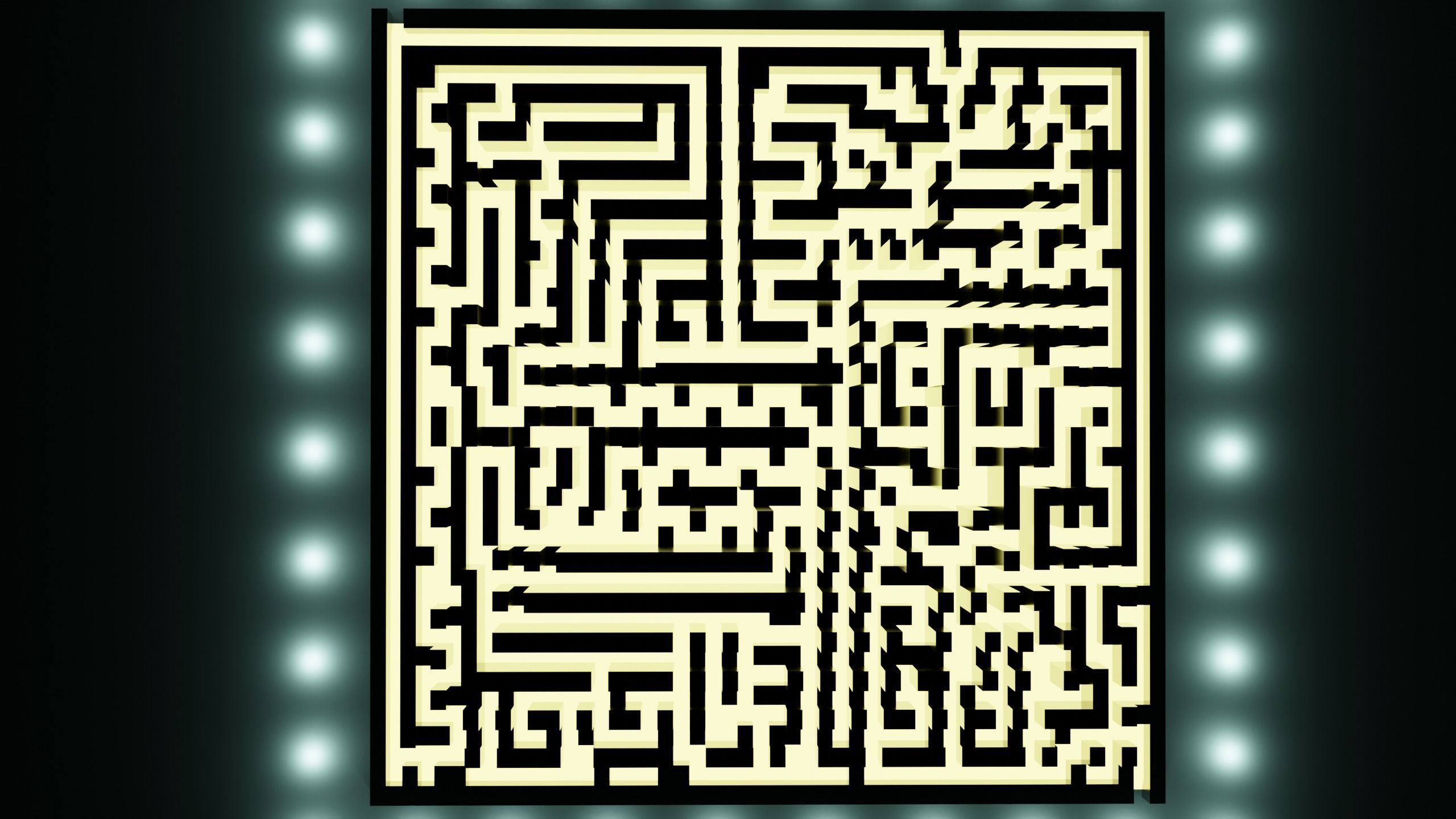 Pyramid Maze Low Poly Low-poly 3D model_3