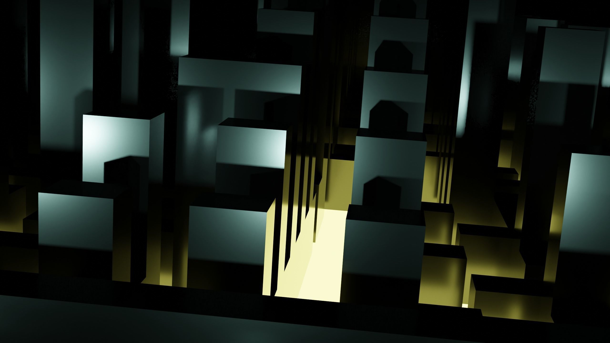 Pyramid Maze Low Poly Low-poly 3D model_4