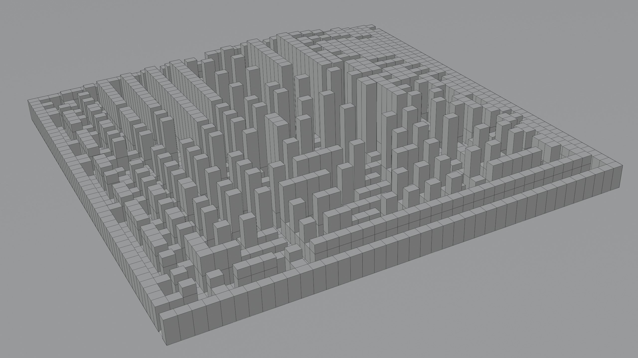 Pyramid Maze Low Poly Low-poly 3D model_8