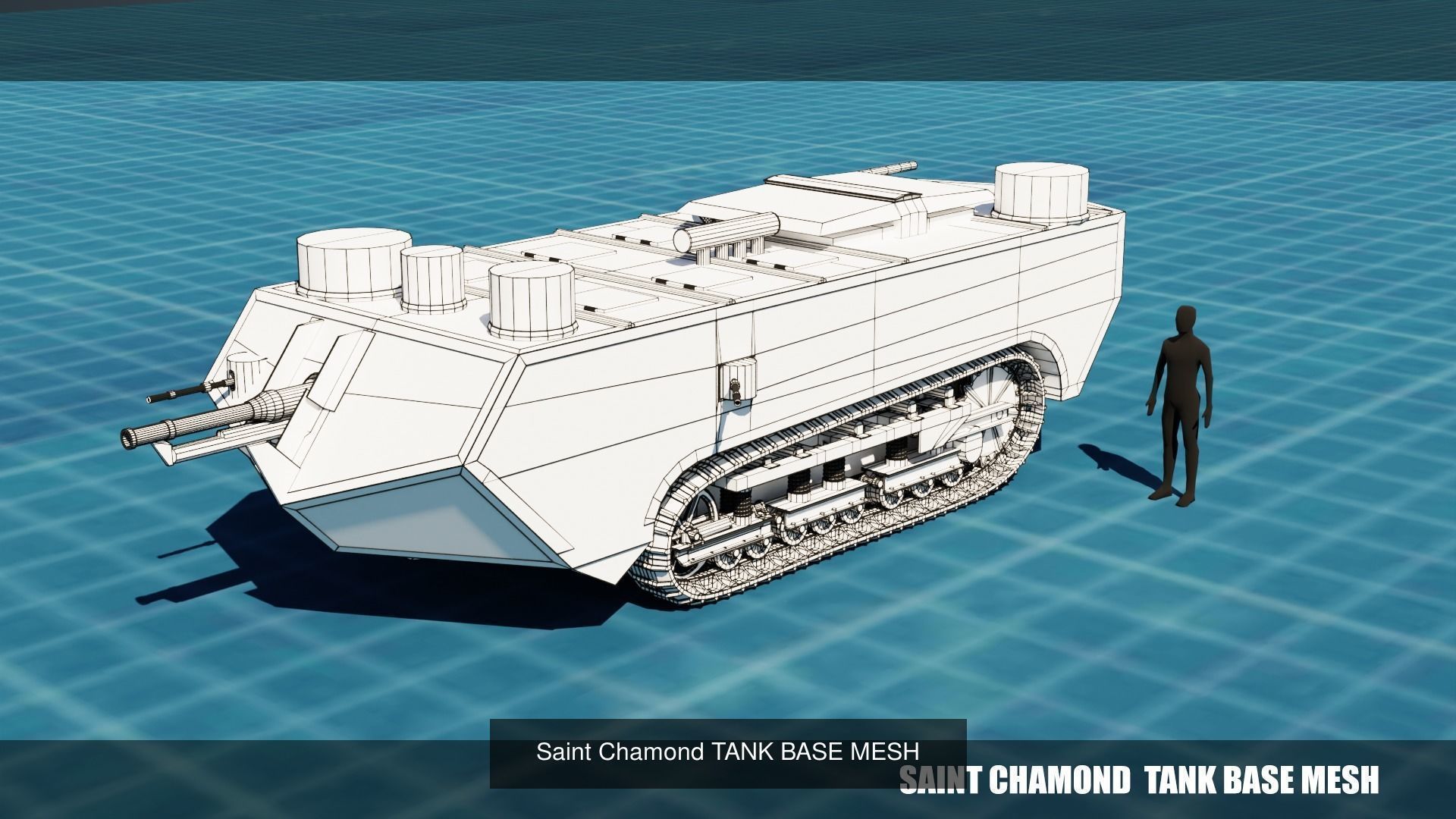 20 TANKS BASE MESHES VOL 2 3D Model Collection_4