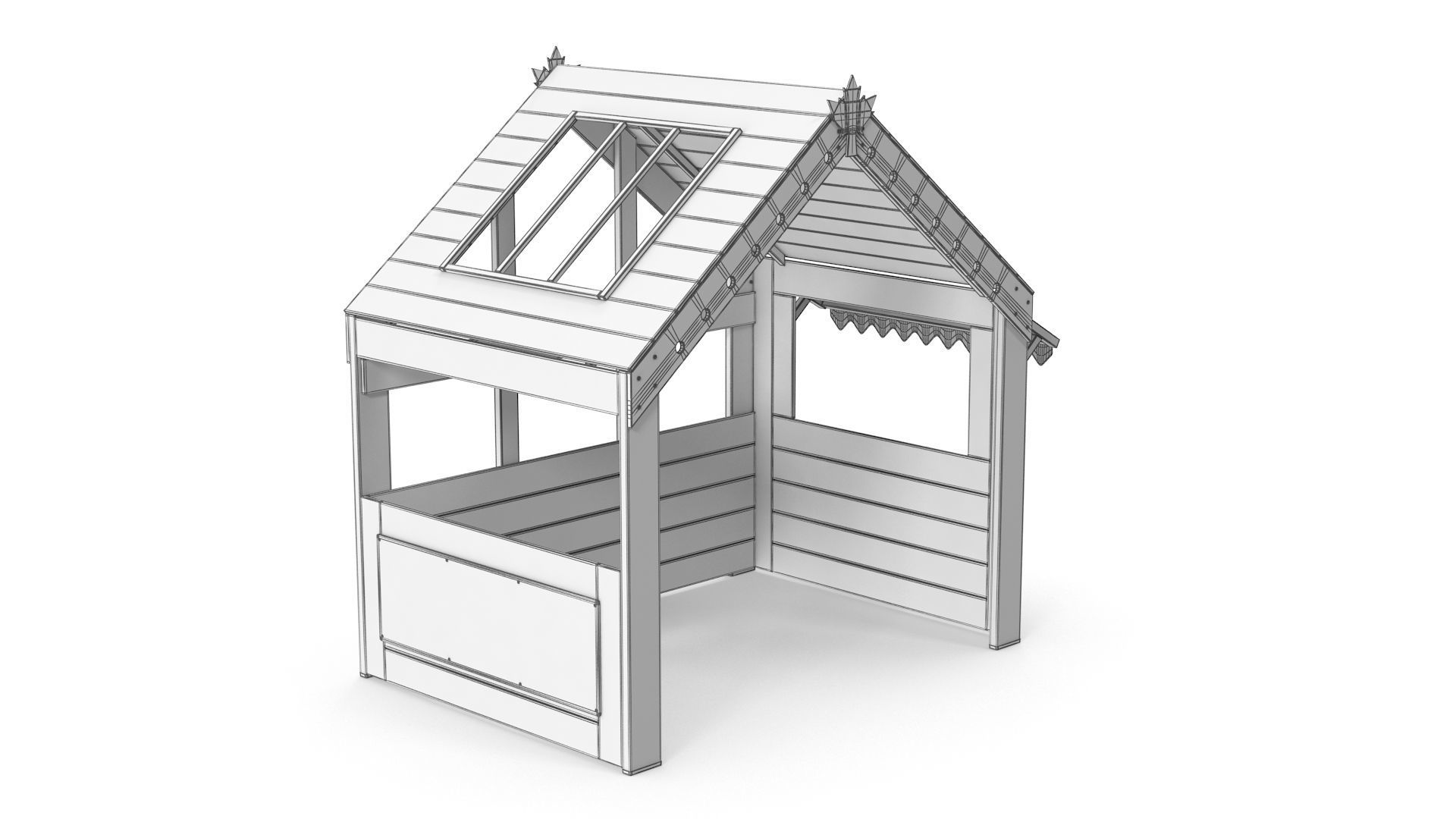 Play House Low-poly 3D model_6