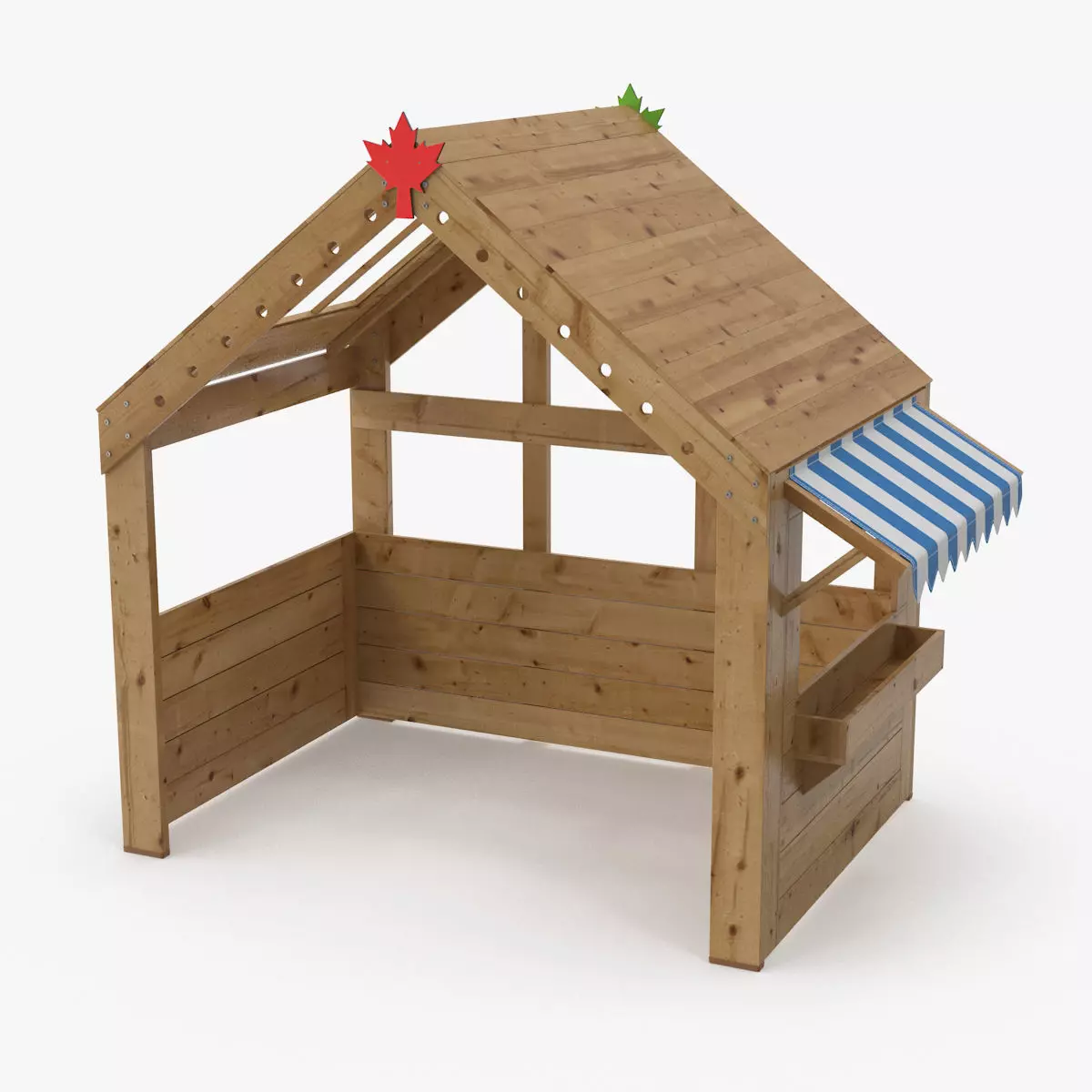 Play House Low-poly 3D model_0