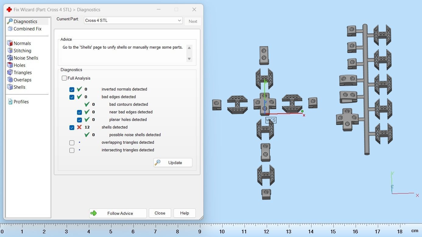 Pendant Cross with Diamonds N19 3D print model_7